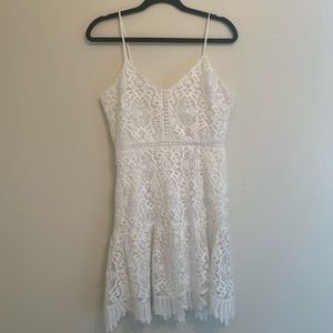 White lace party dress